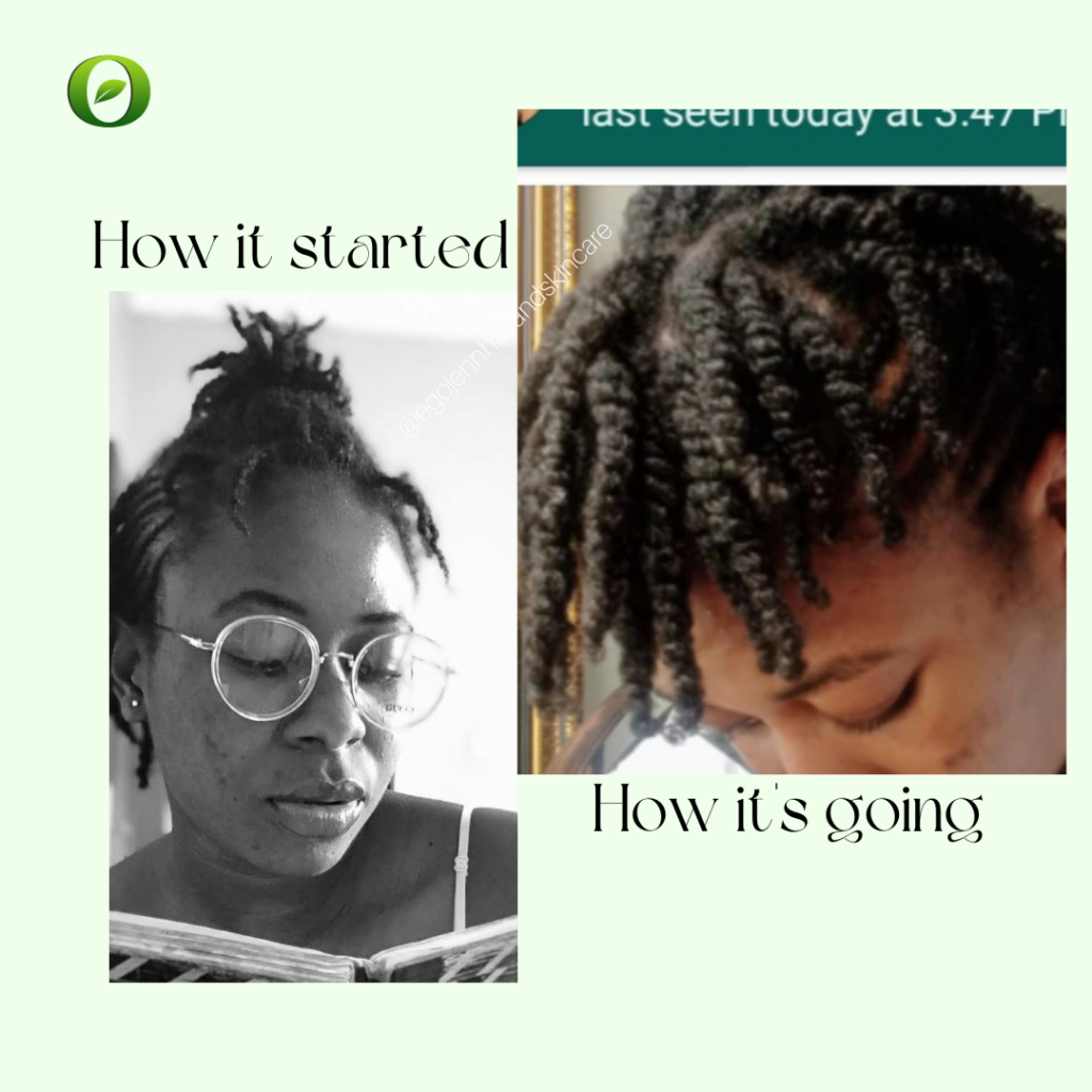 Hair is thicker nefore and after review