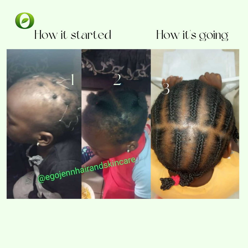 Child hair before and after review