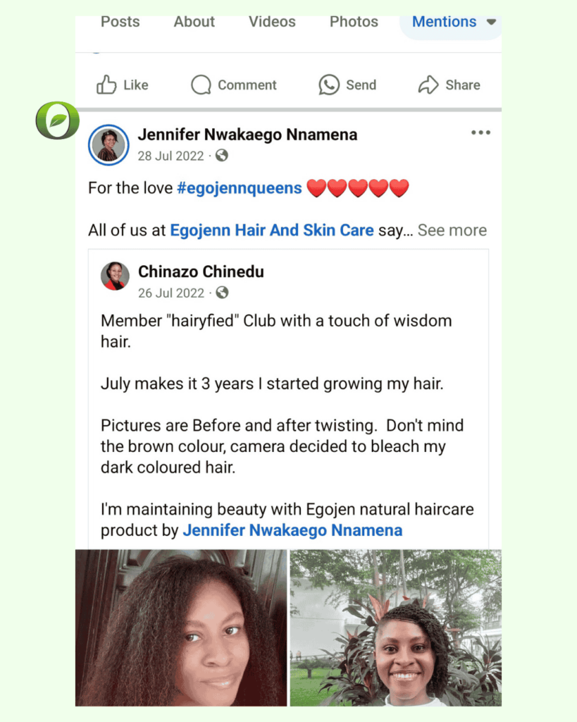 Chinazo's review of Egojenn's Products
